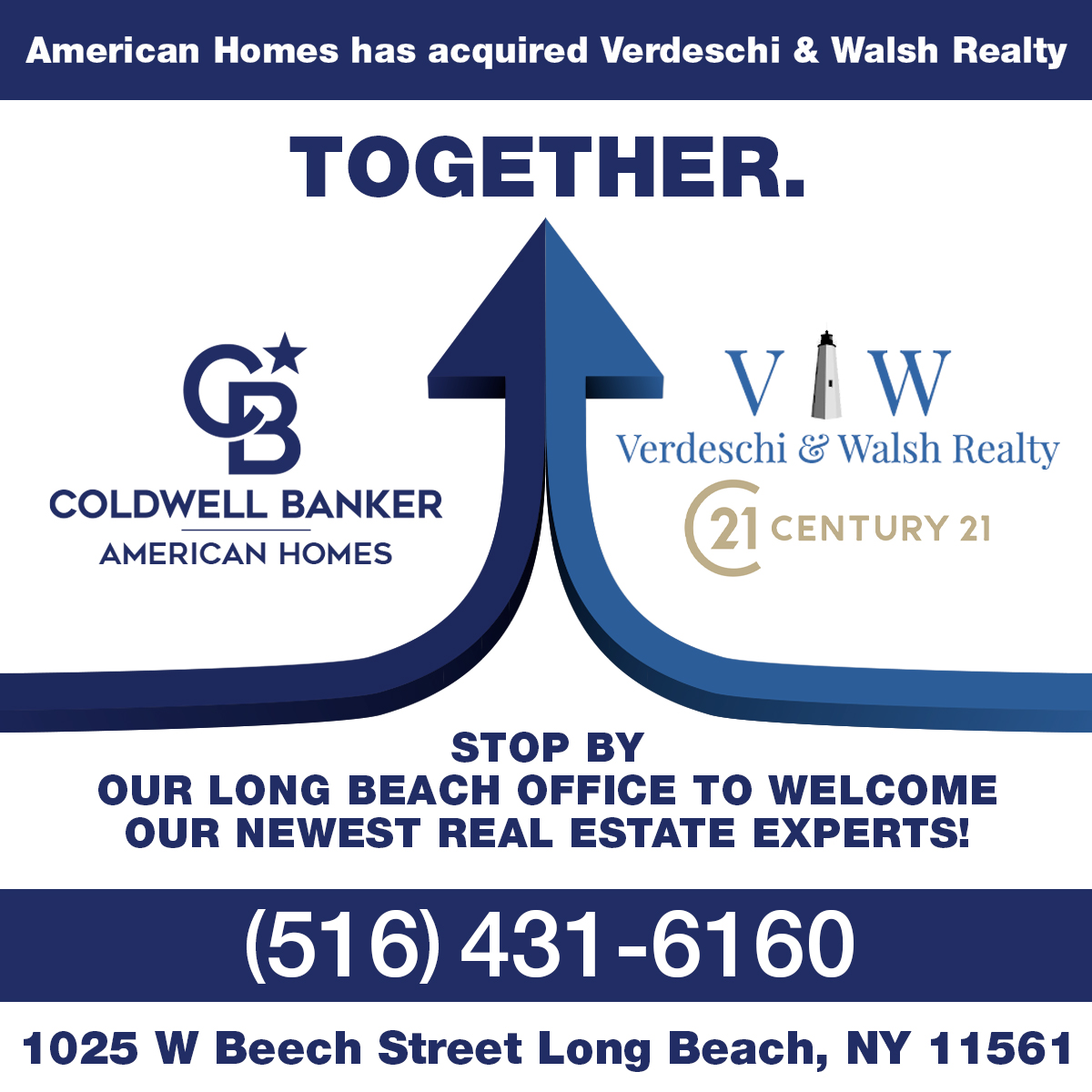 Coldwell Banker American Homes Expands South Shore Footprint with Acquisition of Long Beach's Verdeschi & Walsh Realty Photo